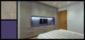 Image 52: Fitted Wardrobes Grey Vinyl