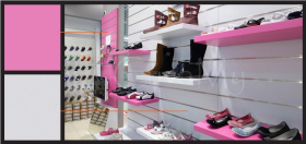 Image 43: Retail Store Pink and White Vinyl